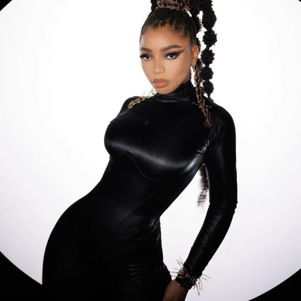 Mugler Black Long-Sleeve Sculpted Jumpsuit
